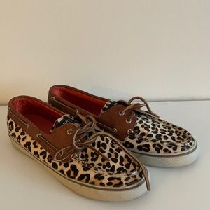 Sperry Leopard Print Boat Shoe